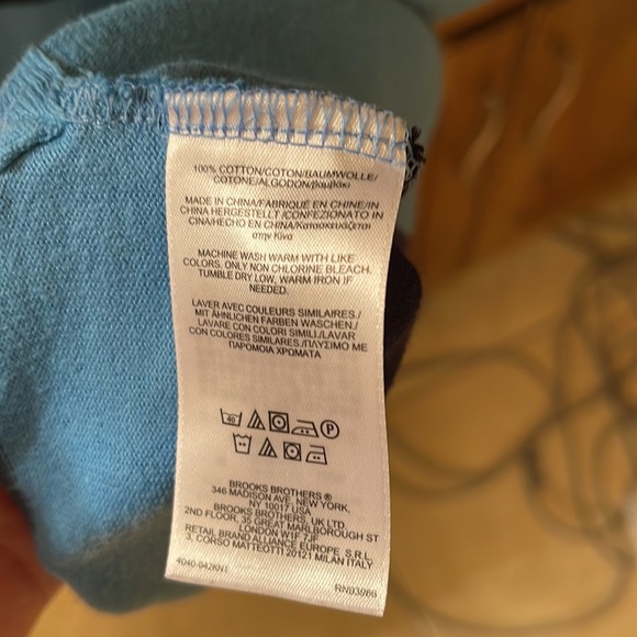 Brooks Brothers Fleece Boys Long Sleeve Shirt EUC Like New - Picture 6 of 6